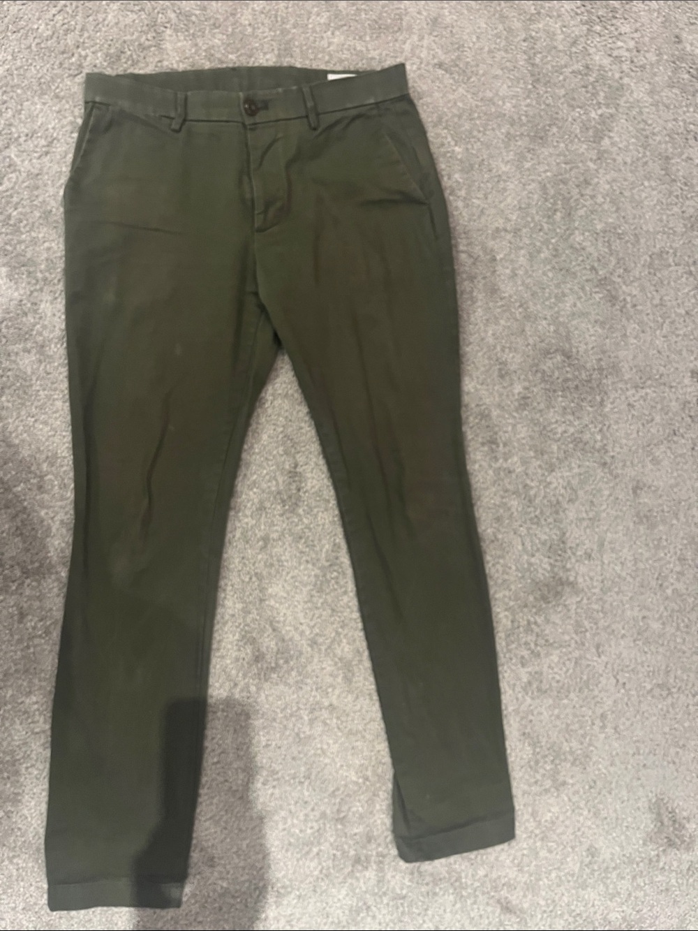 GAP skinny fit Chino Pants in Olive Green 32/32